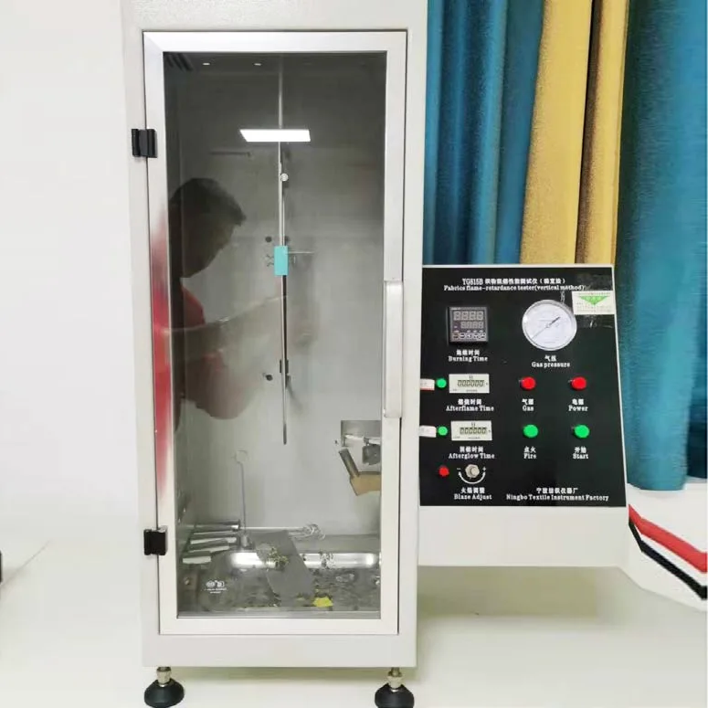 YG815B матаның жалынға төзімділігін тексеру құралы (тік әдіс)